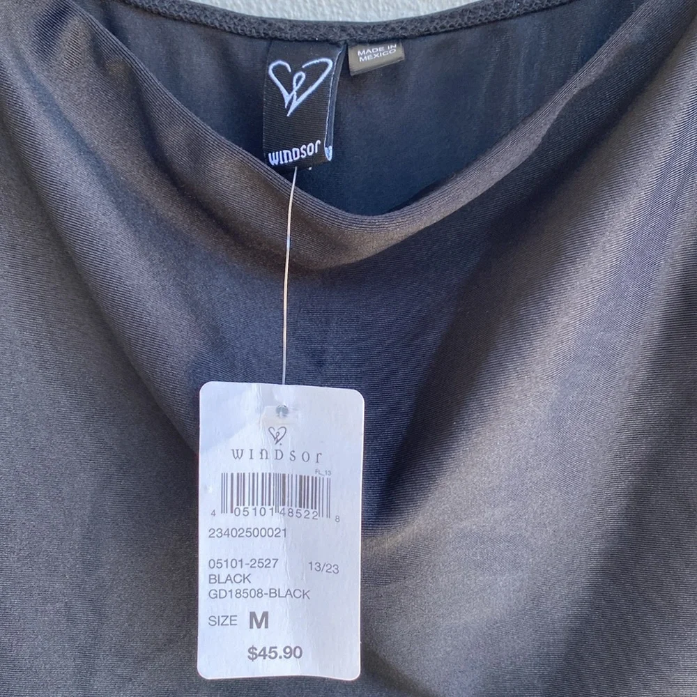 Windsor NWT Bling Fling Satin Rhinestone Skater Dress M - Picture 9 of 12